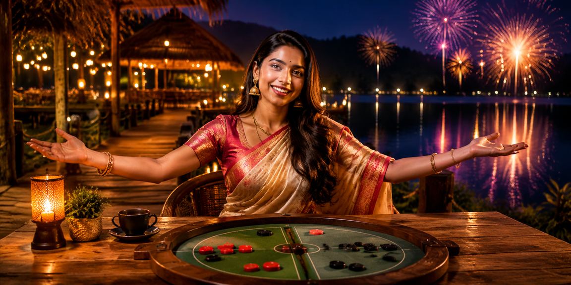কুমিল্লায় বিনোদন ও ক্যাসিনো থিম — শাড়ি পোশাকে মডেল
